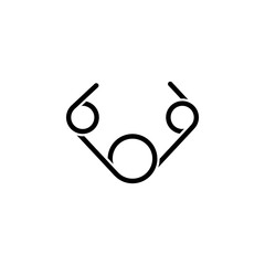 Metal spring vector icon