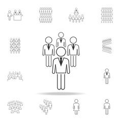 business people icon. Detailed set of people in work icons. Premium graphic design. One of the collection icons for websites, web design, mobile app