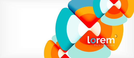 Fototapeta premium Circle abstract background