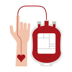 Obraz premium Blood donation campaign elements