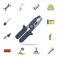 Obraz premium color pliers icon. Detailed set of color construction tools. Premium graphic design. One of the collection icons for websites, web design, mobile app