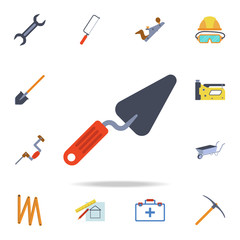 color trowel icon. Detailed set of color construction tools. Premium graphic design. One of the collection icons for websites, web design, mobile app