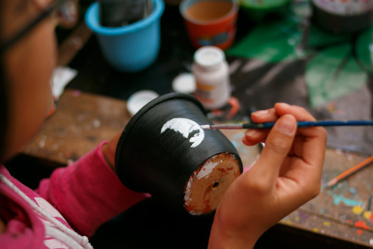 Pintando