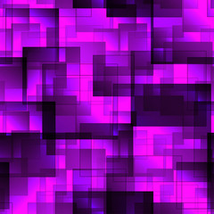 Pattern of purple tiles and squares with shadow and volume.