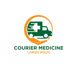 medical courier logo designs