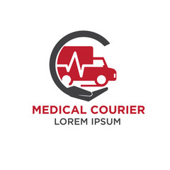 medical courier logo designs