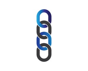 chain logo concept illustration