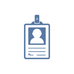 Simple Illustration of Identity Card Icon