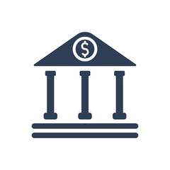 Simple Illustration of Bank Icon