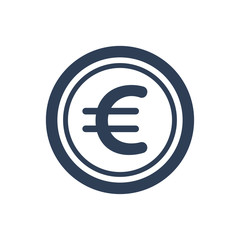 Simple Illustration of Euro / coin Icon