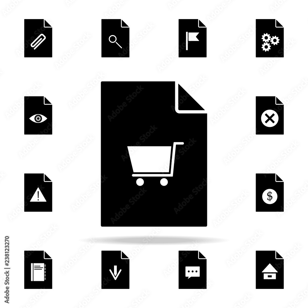Poster truck on document icon. file and documents icons universal set for web and mobile