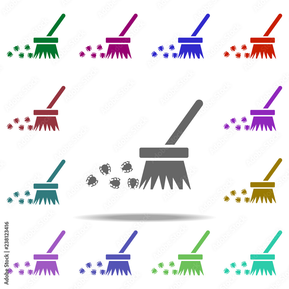 Poster purge icon. elements of hacker in multi color style icons. simple icon for websites, web design, mob
