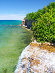Spray Falls Michigan Landscape