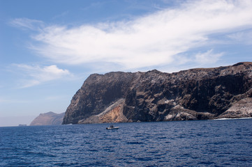 Fototapeta na wymiar guadalupe island in the sea