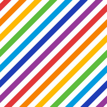 diagonal rainbow rectangular lines, seamless pattern