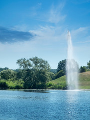 Fountain on the Havel river near Berlin