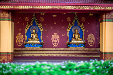 Wat Mahathat Wachiramongkol Former name (Wat Bang Tong) is located Krabi,The environment is rubber plantation. And oil palm plantation, a towering pagoda is beautiful, tourists are always watching.