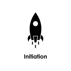 rocket, initiation icon. One of business icons for websites, web design, mobile app