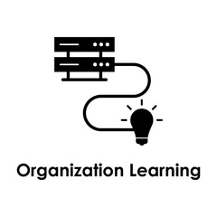 server, connection, bulb, organization learning icon. One of business icons for websites, web design, mobile app