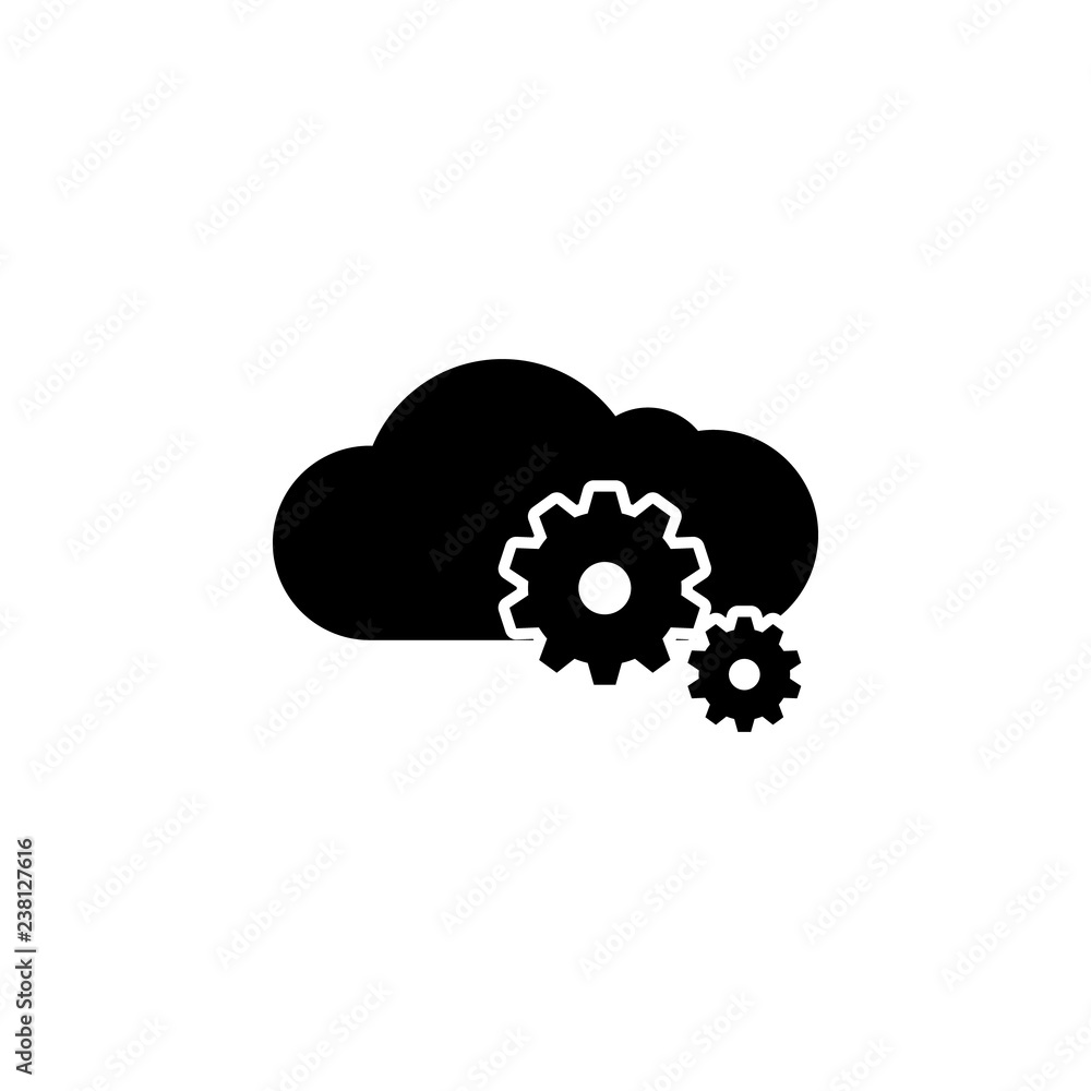 Poster cloud, configuration icon. element of network icon for mobile concept and web apps. detailed cloud, 
