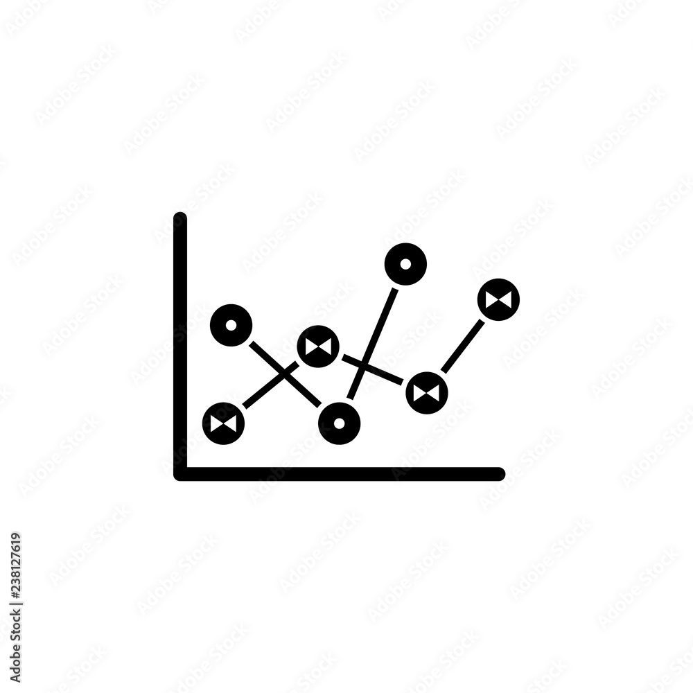 Aufkleber diagram, data, graph icon. element of network icon for mobile concept and web apps. detailed diagram