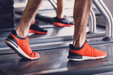 Comfortable sports shoes for running in the gym