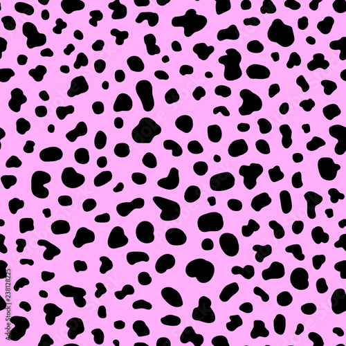 Exotic Animal Neon Skin Texture Seamless Pattern Pink And Black