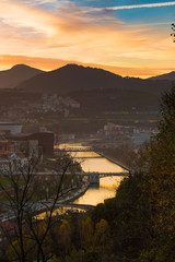 The city of Bilbao dusk, Basque Country, Spain © AnderArrieta