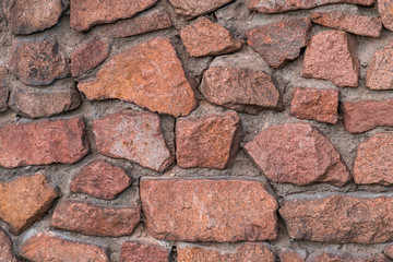 Red stone wall texture