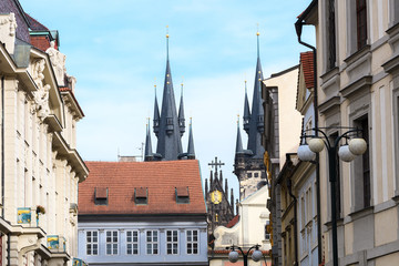 Obraz premium prague clock tower view