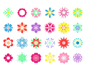 Colorful set of colors. Stylized design elements. Modern Vector Graphics