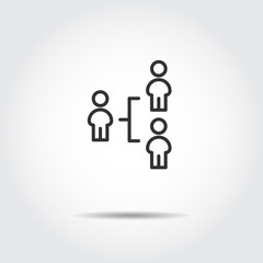 People Icon work group Team Vector