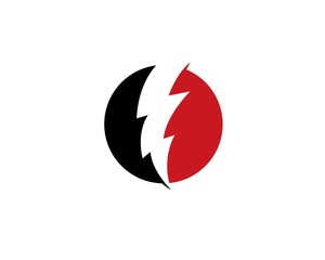 Lightning, electric power vector logo design element. Energy and thunder electricity 

symbol concept.
