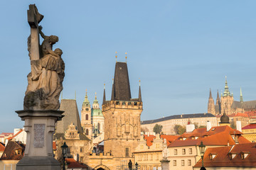 famous charles bridge of prague, czech reopublic