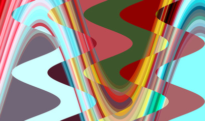 Red yellow red abstract forms, shapes, abstract background and geometries