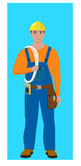 electrician vector illustration