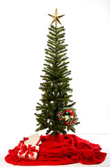 Christmas tree isolated on white