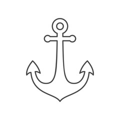 Anchor line icon
