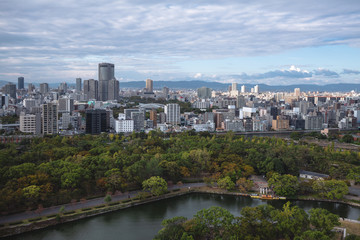 Obraz premium pejzaż osaka w japonii