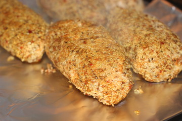 Baked chicken with sesame seeds
