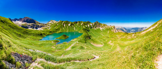 Panorama - Schrecksee - Hinterstein - Allgaeu - Bavaria - Germany