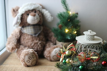 teddy bear with gift