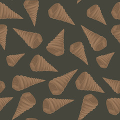 Shell pattern. Pencil drawing. Cover design. Illustration