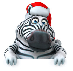 Fun zebra - 3D Illustration © Julien Tromeur