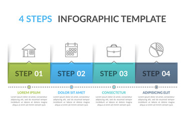 Infographic Template with 4 Steps