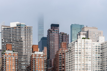 Fototapeta na wymiar Skyline of Midtown of New York City