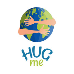 Vector illustration on the theme of National Hug Day.