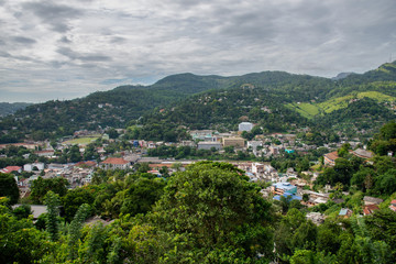 Fototapeta na wymiar Kandy City from the top