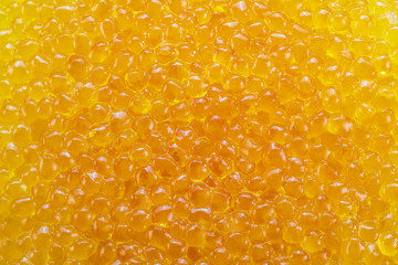 Pike caviar or roe close up picture. Food background.