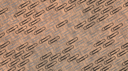 Pattern from paper clips